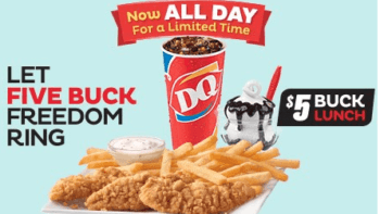 $5 Buck Lunch All Day at Dairy Queen