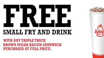 Arby’s Free Fries & Drink w/ Purchase