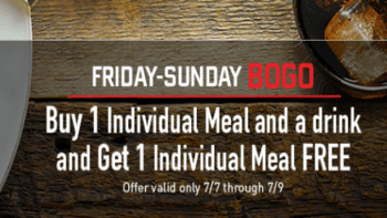 Boston Market B1G1 Meal w/ Purchase