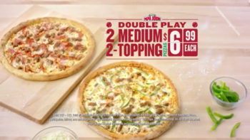 Papa John’s $6.99 Double Play (2 Medium 2 Topping) Deal