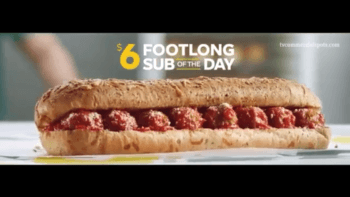 Subway $6 Sub of the Day Deal