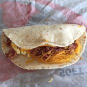 Taco Bell Breakfast Soft Taco Inside