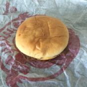 Wendy's junior cheeseburger bun